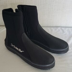 Waterproof Neoprene Scuba Boots. Blk. Large. Men's 11 (See Measurements) NWOT